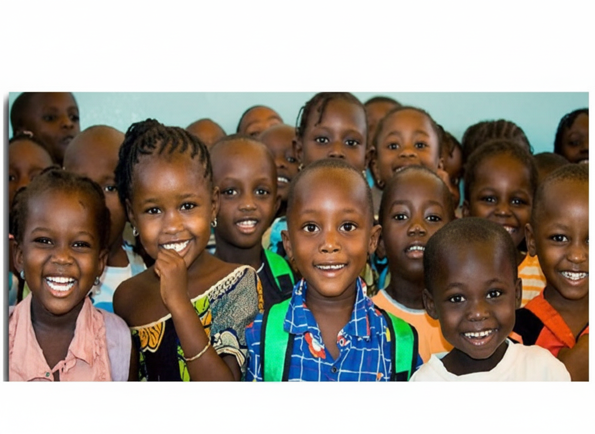 Enfants souriants soutenus par ENFANCE ET PAIX